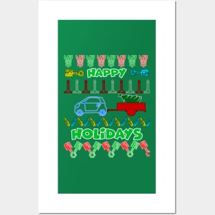 Merry chrismas, car guy, car enthusiast merry chrismas (smart4two) Posters and Art